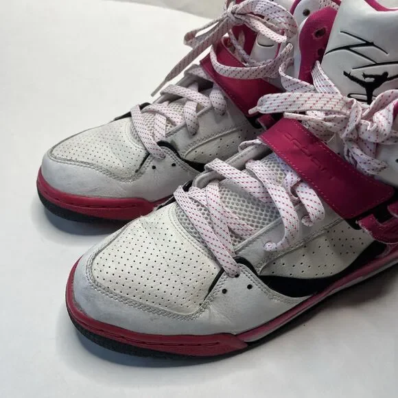 Nike Boys Air Jordan Flight 45 837024-158 White Basketball Shoes Sneakers Sz 9 Y - Picture 2 of 9